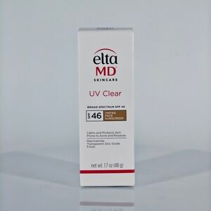 EltaMD UV Clear Tinted Face Sunscreen SPF 46 Niacinamide 1.7 oz New in Box